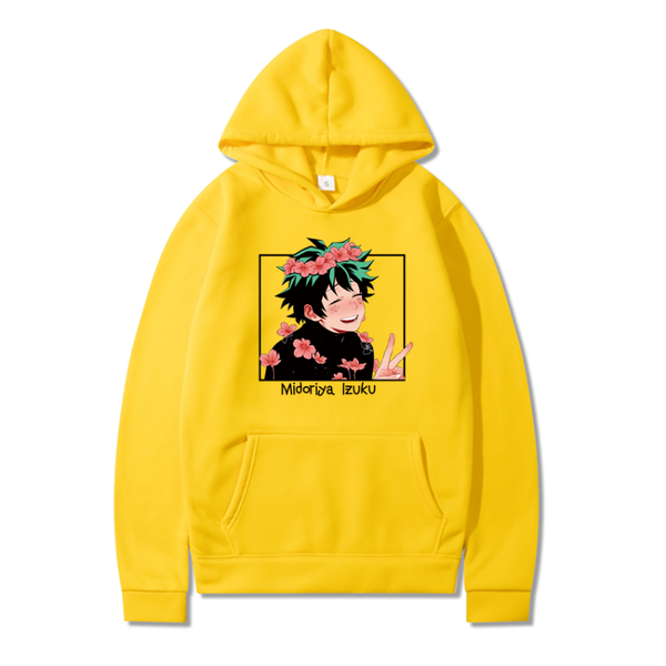 

men's hoodies & sweatshirts my hero academia casual oversized japanese anime loose hoodie comfortable creativity streetwear male, Black