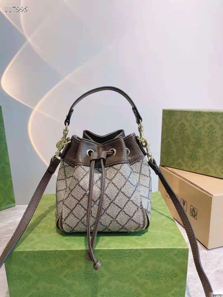 

designer shoulder bag women's mini bucket bag size 15cm