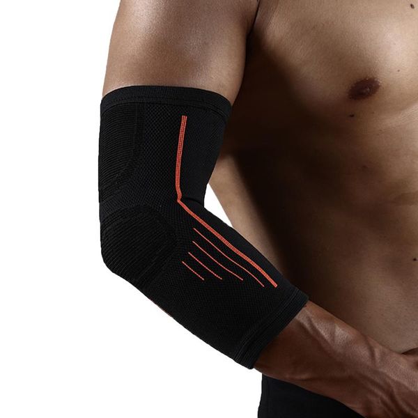 

elbow & knee pads outdoor support compression sleeve volleyball lengthen breathable tennis workouts arm protector, Black;gray