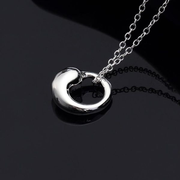 

pendant necklaces hermosa tai chi chain necklace 18'' wholesale women choker xl000471 pretty girls gift, Silver