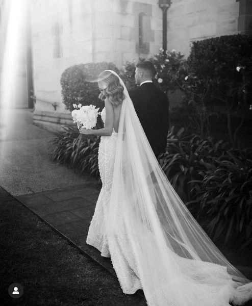 

bridal veils customized lace with beads and pearls drop veil wedding handmade accessaries, Black