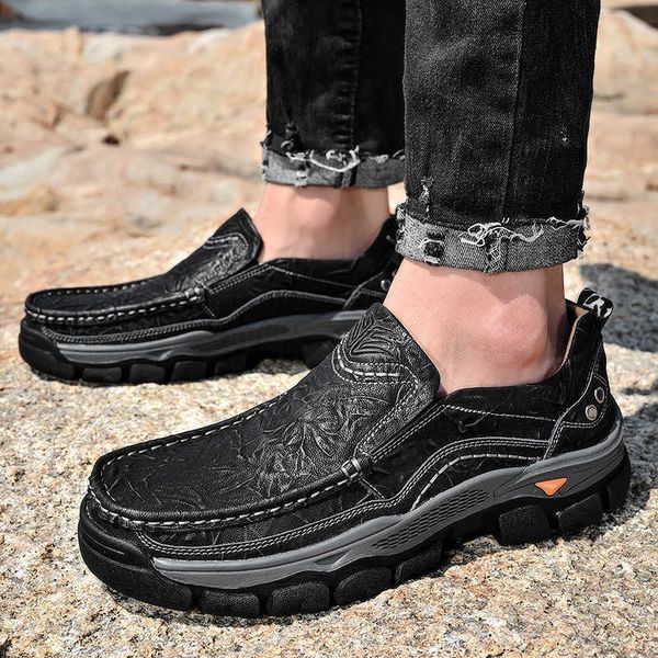 

2021 autumn and winter men's busins sho large casual fashion simple