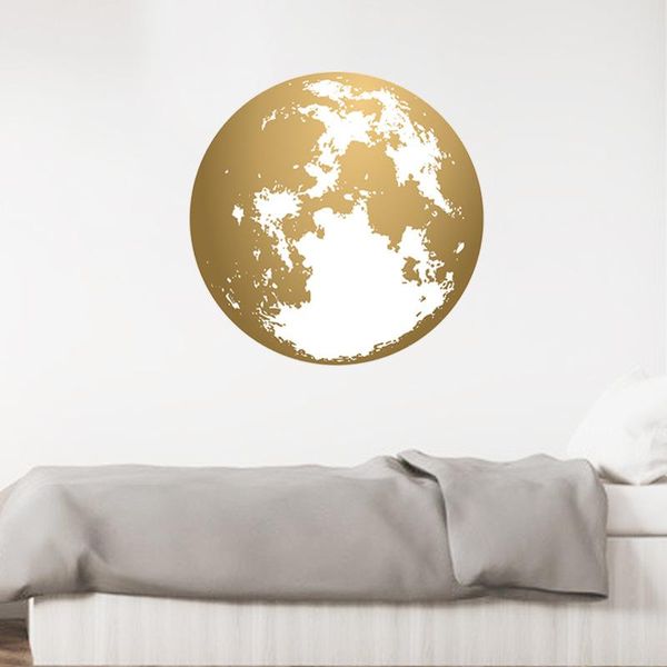 

wall stickers golden earth sticker kids room decor decals home decoration pvc wallpapers murals removable posters