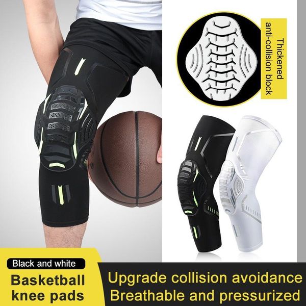 

basketball knee pads compression sleeve honeycomb foam protector brace kneepad fitness volleyball support elbow &, Black;gray