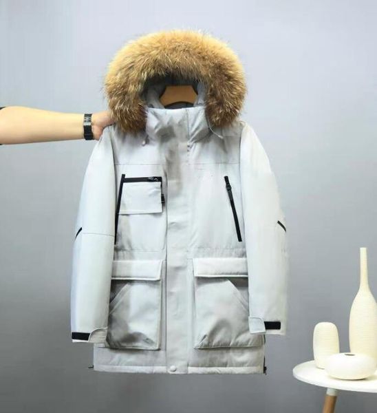 

2021 men's winter jacket warm down coat fashion stylist windbreaker couple street brand style essential520, Black