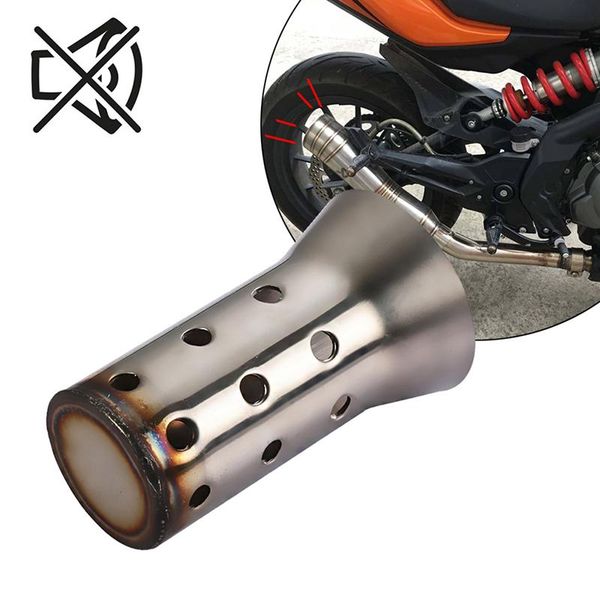 

motorcycle exhaust system pipe 51 caliber muffler plug back pressure db