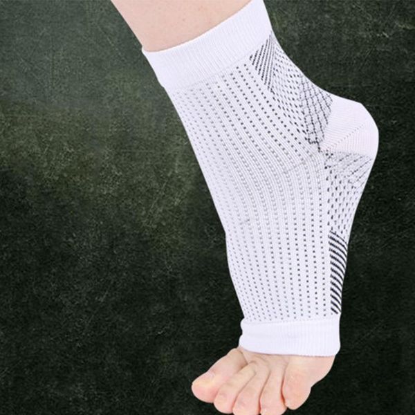 

pairs compression socks anti fatigue foot sleeves elastic nylon running non slip brace sports sweat absorption ankle support, Blue;black