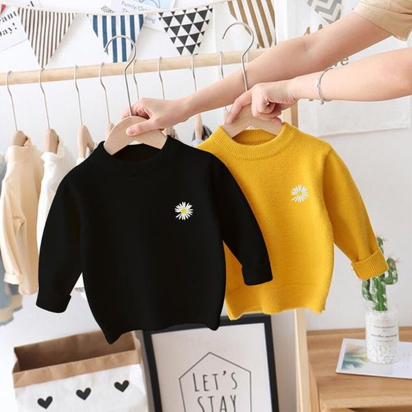 

pullover baby girls sweaters toddler boys children cotton knitwear autumn winter kids girl sweater, Blue