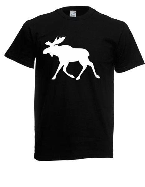 

mens t-shirt moose sweden i spells i fun i to 5xl, White;black