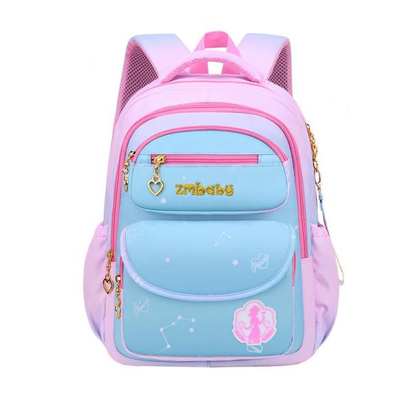 

gradient color school bags for girls cute waterproof backpack primary girl book bag thickened handle