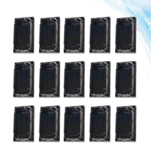 

gift wrap 100pcs disposable sushi packing box fruit cake carry out container take boxes (black)