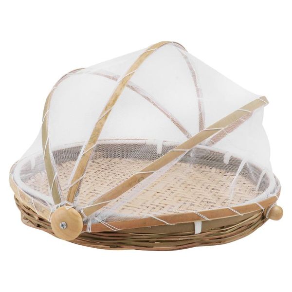 

storage baskets 1pc rustic bamboo woven basket manual crafts sieve