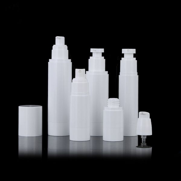 kundenspezifische nachfüllbare Kosmetikserumflasche 15 ml 30 ml 50 ml Airless-Vakuumpumpe Flasche 100 ml weiß