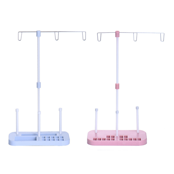 

sewing machine needle thread bobbin adjustable 3 spools stand holder embroidery quilting rack sew home notions & tools, Black