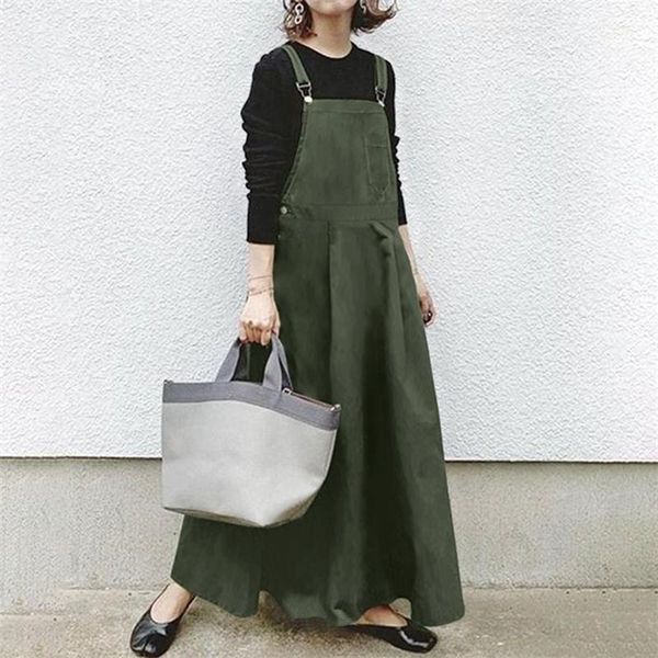 

women dress vonda casual cotton linen square collar maxi dress elegant beach sundress sleeveless robe femme tunics, Black;gray