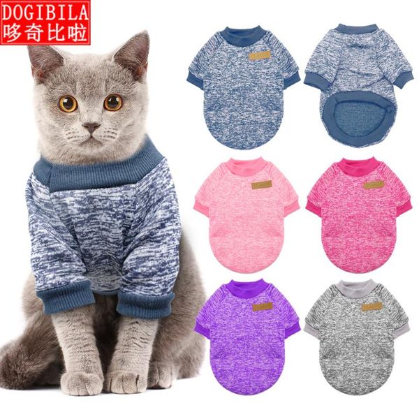 

dog apparel warm cat clothing autumn winter pet clothes sweater for small dogs cats chihuahua pug yorkies kitten outfit coat costume