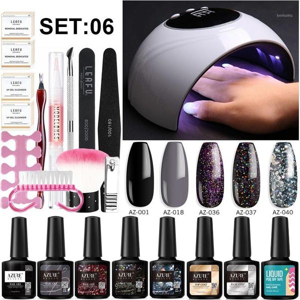 

beauty nail art tools manicure set smart sensor 24w led lamp soak off uv gel polish semi permanent hybrid gel1