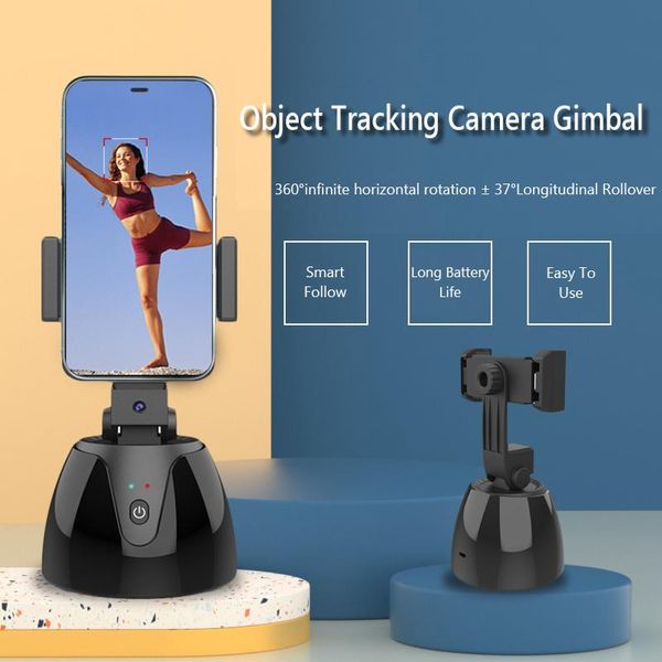 

selfie monopods 360 rotation object tracking holder face stick tripod camera gimbal for po vlog live video reord