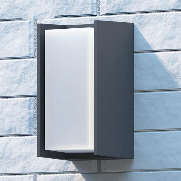 

led outdoor wall lamps e27 wifi smart bulb modern minimalist lamp wall-mounted 85-265v waterproof lighting corridor balcony