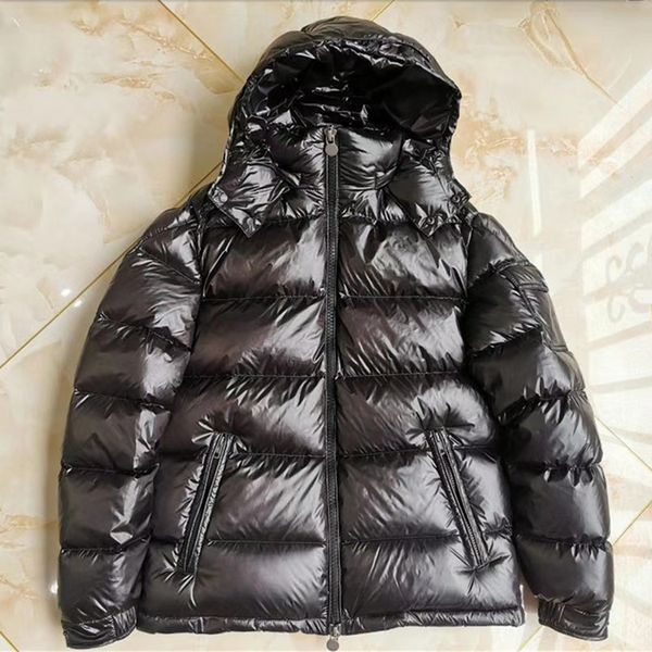 

mens jacket down parkas classic casual winter coats outdoor feather keep warm doudoune homme coat outerwear hooded cold protection windproof, Black