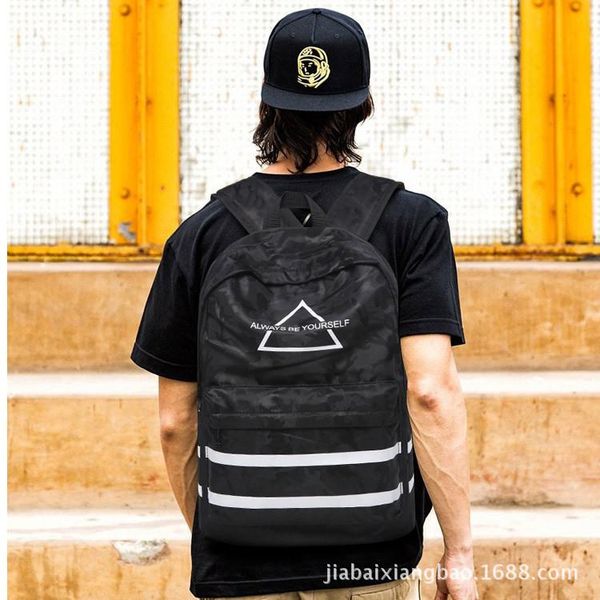 

backpack korean version of the waterproof nylon camouflage school bag