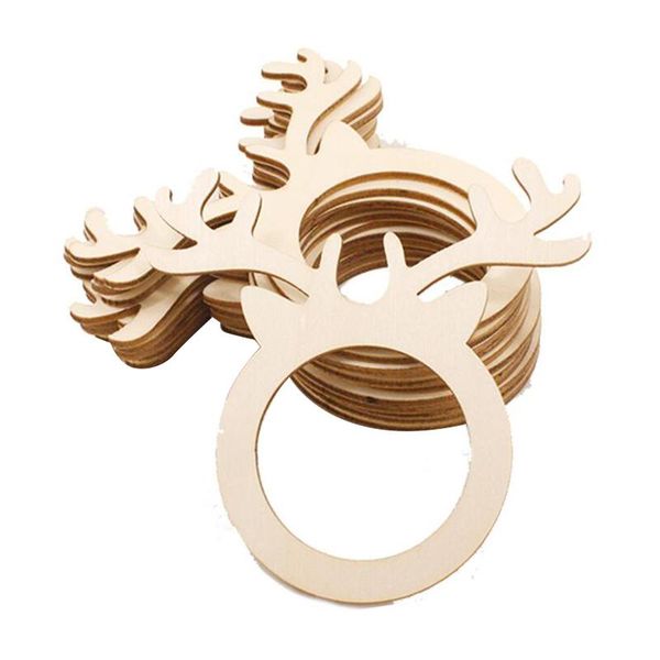 

napkin rings 50pcs reindeer antler place card holder mini wooden ring for christmas party dinner banquet home table decor xmas