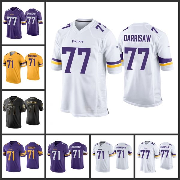 

minnesotavikingsmen #71 christian darrisaw vapor limited women youth jersey, Black