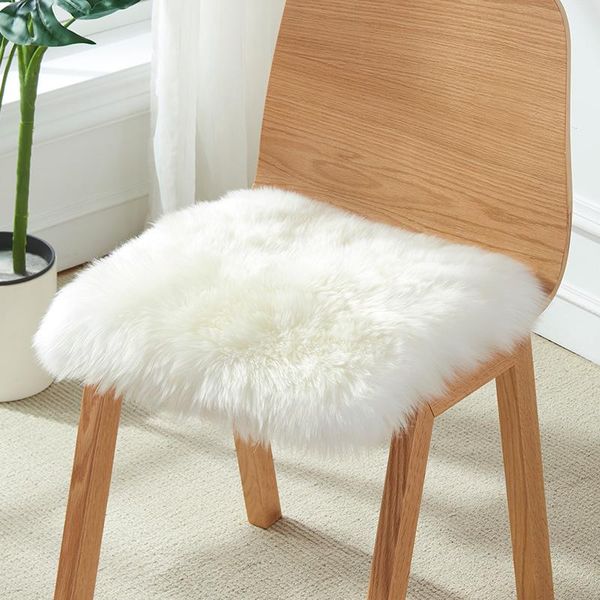 

cushion/decorative pillow pure wool chair cushion thicken winter warm sofa furry sheepskin office