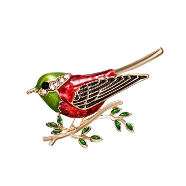

pins, brooches brooch 2021 fashion trend cute bird animal drop oil branch lady jewelry creative pin gift exquis, Gray