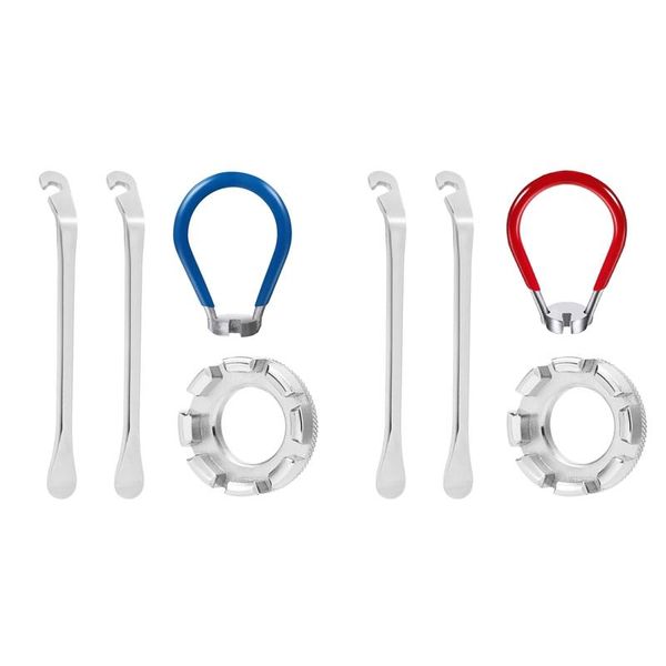 

tools 4 pcs bike spoke tool kit forged steel rim correct tire levers