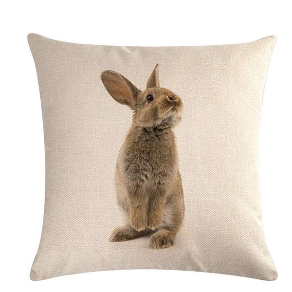

cushion/decorative pillow animal deer cat linen printed decorative cushion cover case nordic sofa car decoration