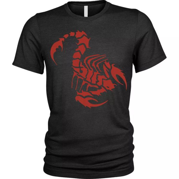 

Scorpion T-Shirt Unisex Mens, White;black