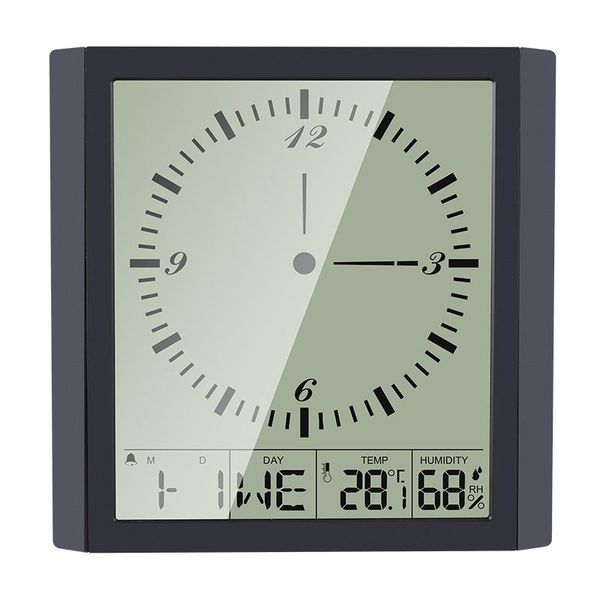

multifunctional digital wall clock intelligent creative display household temperature moisture meter clocks