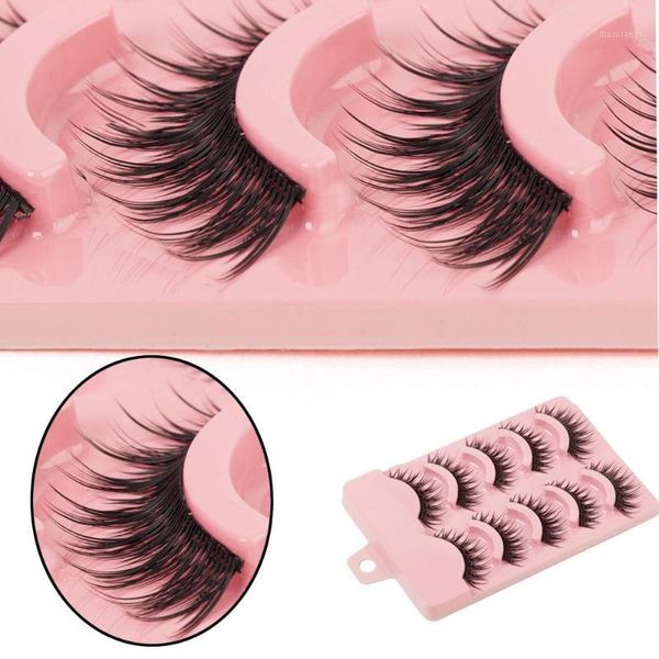 

pairs beauty long thick cross makeup tool eye lashes extension false fake eyelashes1
