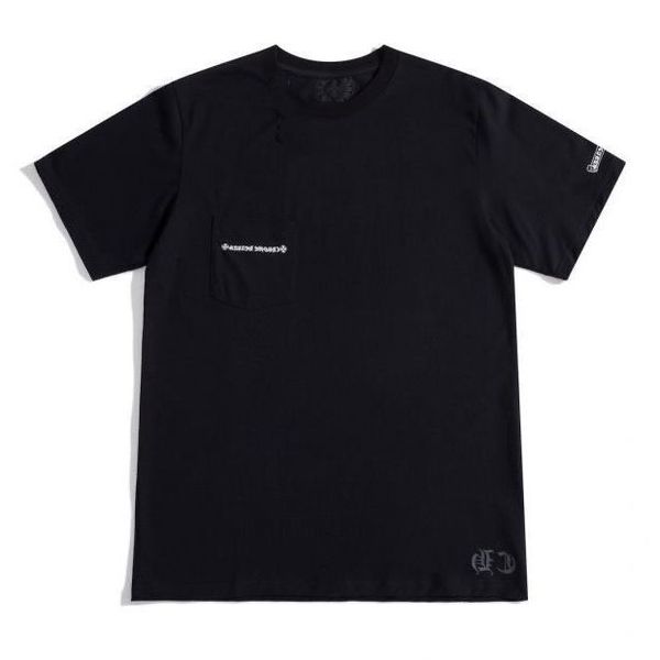 

ch crosin 2021s sanskrit cross spine print round neck short sleeve t-shirt unisex, White;black