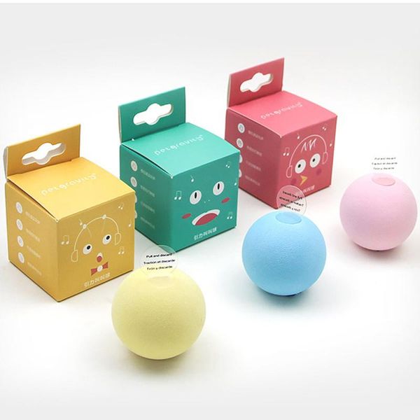 

cat toys 3 colors gravity ball smart touch sounding interactive pet squeak training toy supplies