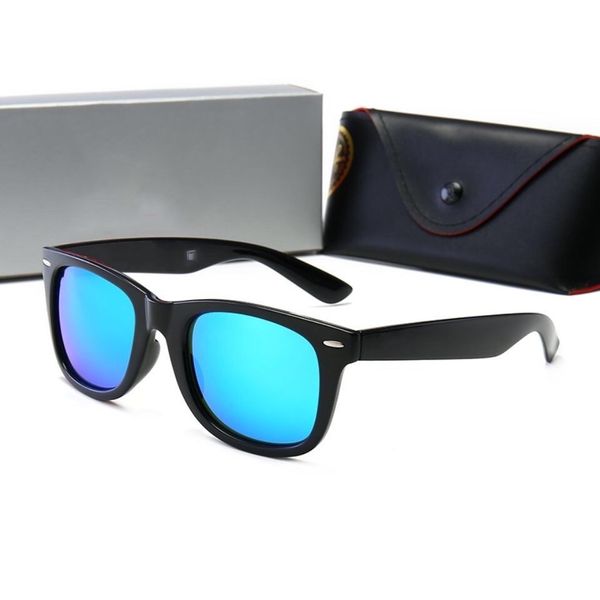 

mens classic retro brand sunglasses driving oversized luxury sunglasses, Blue