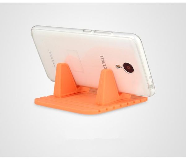 

anti-slip mats universal detachable car phone holder soft silicone mobile mount gps stands bracket support for smart phones mat