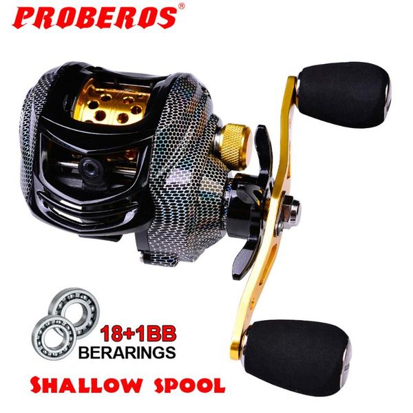 

selling 18+1bb fishing reel carbon shell metal pattern max drag 10kg baitcasting casting reels