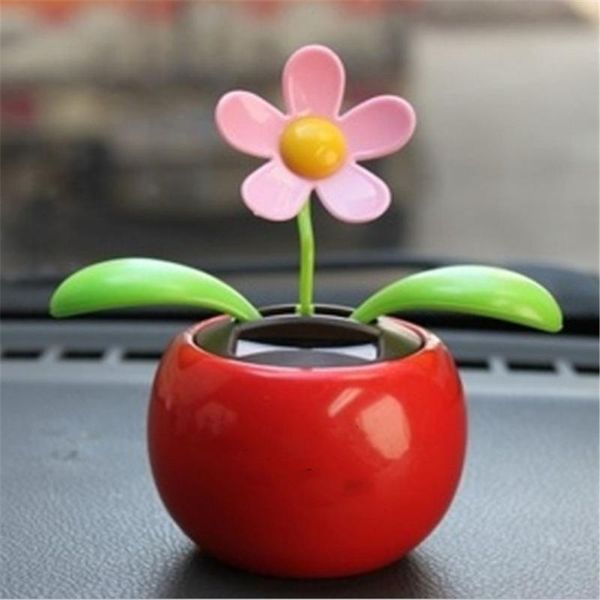 

interior decorations 1 pc solar powered dancing flower car dashboard ornaments swinging toy accessories auto decoration gifts for friend