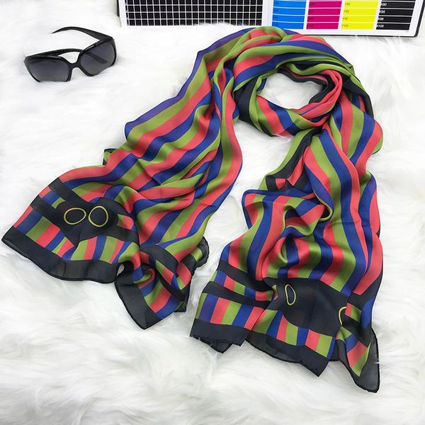 

scarves 2021 designer women scarf fashion print silk summer shawls and wraps soft pashmina bandana foulard hijabs beach bufanda, Blue;gray