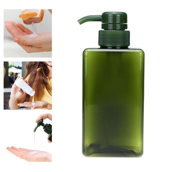 

storage bottles & jars 450ml 650ml protable tavel refillable shampoo bottle pump push type empty split bottling plastic lotion dispenser gre