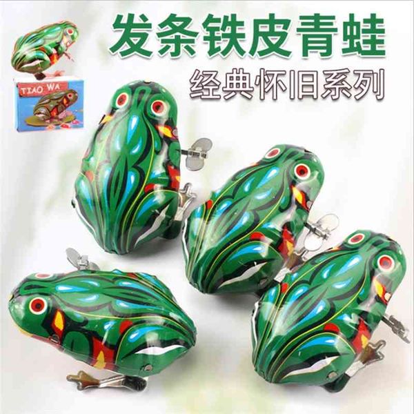 

iron frog nostalgic clockwork toy baby chain iron frog classic