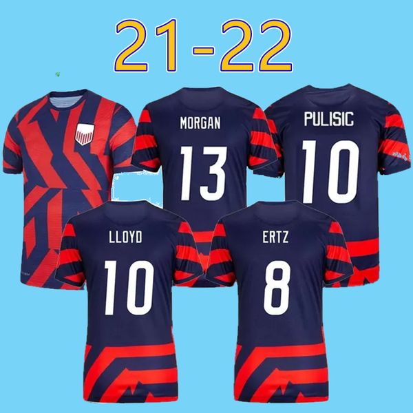 

2021 america 4 stars us soccer jerseys 20/21 lavelle lloyd rapinoe krieger shirt united states pulisic ertz football uniform, Black