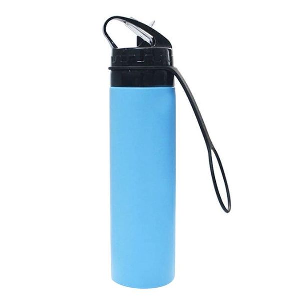 

water bottle sports 600ml foldable reusable for travel gym camping hiking outdoors