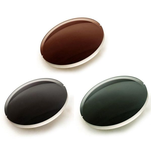 

sunglasses frames 1.56 1.60 1.67 polarized myopia hyperopia anti-uv prescription gray brown green night vision yellow colored lenses, Silver