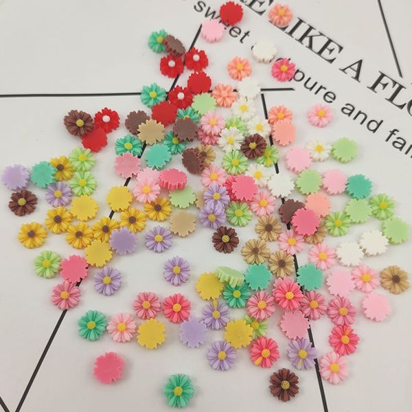

cute flower resin ornaments head ties diy material 9mm 1221072