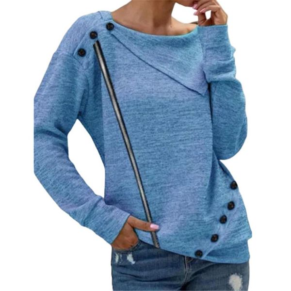 

women sweater iagonal strip buttons knitted slim pullover long sleeve button female sweaters 2021 autumn fashion ladies women's t-s, White