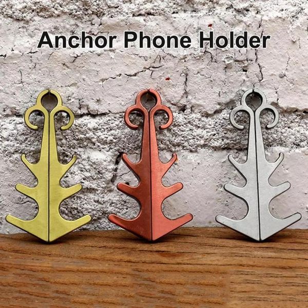 

retro anchor magnetic phone stand portable mini desktablet tripod for cell mounts & holders