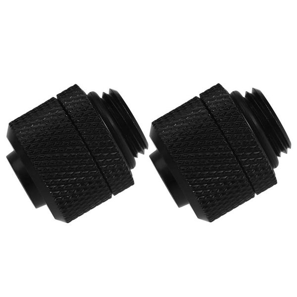 

2pcs water cooling fittings g1/4 external thread pagoda for 9.5x12.7mm soft tube computer system connector black lappads